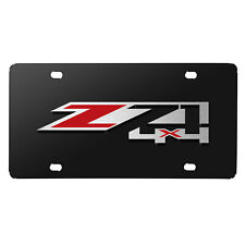 Chevrolet Z71 4x4 3D Logo Black Stainless Steel License Plate picture