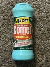 Vintage Comet Cleanser Decorator Size Light Blue New Unopened Container picture