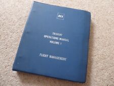 BEA Trident 1 Operations Manual Volume 1 - Flight Management - V. Good Condition picture