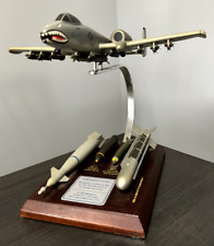 Fairchild Republic A10 Thunderbolt Plane Mahogany Wood Scale Model Desk Aircraft picture