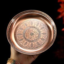 16cm Alloy Retro Incense Plate Tribute Fire Tray Mandala Incense Supply Furnace picture