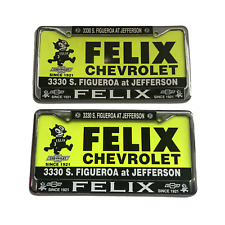 Felix Chevrolet Plastic License Plate Set of 2 (2 Plastic Frames and 2 Inserts) picture
