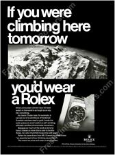 1960s Rolex Explorer watch Mt Everest photo vintage ad NEW poster 18 x 24 picture