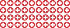 0.5in x 0.5in Medical Cross Vinyl Stickers Car Truck Vehicle Bumper Decal picture