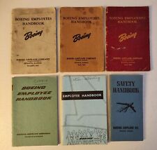 6 vintage Boeing Wichita employee handbooks. 1942-1961 picture