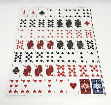 Bicycle Retro Rocket Uncut Sheet of Playing Cards Nostalgic Space Travel New picture