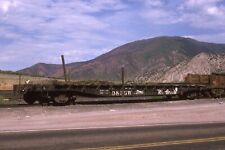 FREIGHT CAR  D&RGW (Rio Grande) #22001  Flat car  Glenwood Sps, CO 08/05/94 picture