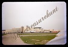 Pittsburgh Airport Terminal Aircraft 35mm Slide 1950s Red Border Kodachrome picture