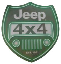 Jeep 4x4 Est. 1941 Green & White Lenticular 3-D Wooden Sign MS481 picture