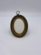 Antique Small Metal Oval 5 x 3 Inch Picture Frame picture