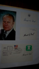 GERALD FORD WHITE HOUSE CARD  VP & PRES., FDC PRINTED SIGNATURES  picture