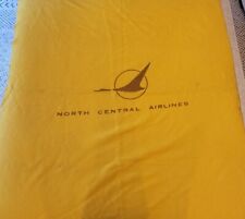 Faribault Woolen Mill Co North Central Airlines Pure Wool Blanket 58x48” Yellow picture