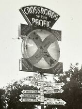 Y2 Photograph Artistic Crossroads Of The Pacific Sign Arrows Worldwide Cities  picture