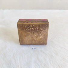Vintage Handcrafted Flower Design Jewellery Box Decorative Collectible Z-95 picture