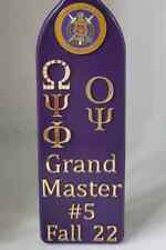 Omega Psi Phi Custom Wooden Paddle Purple picture