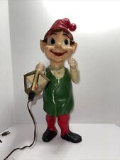 Vintage 1950s / 1960s Union Products 22” Elf Lantern blow mold Christmas RARE picture