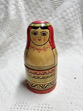 Vintage Russian Matryoshka Nesting Dolls  - 6 Wooden Hand Painted USSR picture