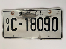 2000's Belize C.A. License Plate #OW C-18090 picture
