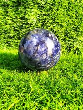 Large sodalite sphere, 120MM large crystal sphere, Meditation Chakra Sphere Ball picture
