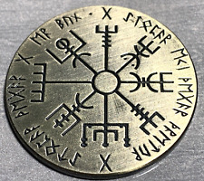 Norse Viking Rune Vegvisir Compass Challenge Coin SPECIAL OFFER picture