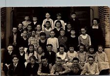c1910 BLUE HILL NEBRASKA SCHOOL CLASS PICTURE RPPC PHOTO POSTCARD 36-49 picture