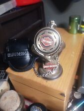 Franklin Mint Harley Davidson Low Rider Pocket Watch w/ Leather Watch Holder picture