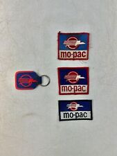 Vintage Set Of 3 Missouri Pacific (Mo-Pac) Patches & 1 Key Chain picture