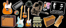 Vintage Guitar & Amp Contour Cut Vinyl Sticker Pack Vol.1 picture