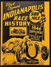 1946 Indy 500 Floyd Clymer's Indianapolis 500 Mile Supplement IMS 32pp. VGC picture