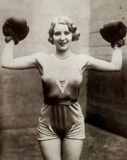 Women boxer in The Old Workout Gear Vintage photo  8X10 picture