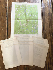 Vintage US Geological Survey topograhic quad maps New Hampshire 1920's to 1950's picture