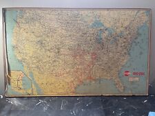 Vintage 1970's Missouri-Pacific (MoPac) Railroad Map Engineers Map picture