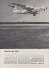 Historic first flight - Lockheed C-141 StarLifter ad 1964 AW picture