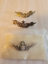 Genuine Vintage 3 Aircraft Crewman Qualification Badges  picture