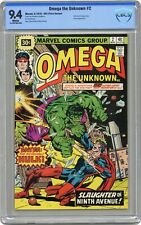 Omega The Unknown 30 Cent Edition #2 CBCS 9.4 1976 19-34D70A0-068 picture