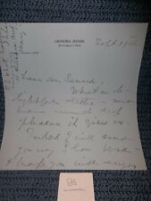 Leonora Speyer Pulitzer Prize Hand Written Letter Inscribed Poet Socialite   picture