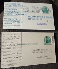 LOT OF 2 1900'S SF SOUTHERN PACIFIC RAILROAD COMPANY FREIGHT RECEIPT POSTCARDS  picture
