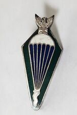 Vintage Polish Paratroopers Enamel Qualification Jump Badge Early Cold War era  picture
