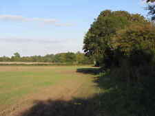 Photo 12x8 Field boundary near Uffington Looking along the approximate cou c2015 picture