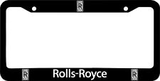Rolls Royce Black Stainless Steel License Plate Frame picture