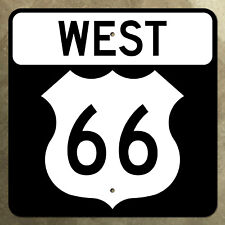 Oklahoma US route 66 west highway marker sign 1963 mother road Tulsa 16x16 picture