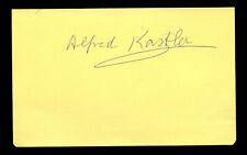 Alfred Kastler d1984 signed autograph 2.5x4 cut Nobel Laureate 1966 Physics N17 picture