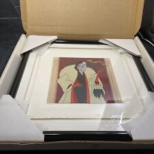 Disney Art Classics 1997 14x14 Cruella Devil Art Print 126/7500 COA & Box Frame picture