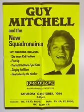 Guy Mitchell and the New Squadronaires 1984 Wolverhampton Large Poster - GC picture