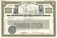 Chesapeake and Ohio Railway Co. - Specimen Stock Certificate - Specimen Stocks & picture
