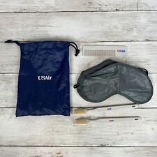 Vtg US Airways USAir Toiletry Drawstring Bag Kit Advertising 1st Class Partial picture