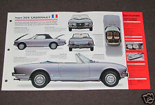 1969-1983 PEUGEOT 504 CABRIOLET (1980) Car SPEC SHEET BOOKLET PHOTO BROCHURE picture