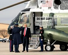 President Trump Saluting in front of Marine One -  MAGA - 8X10 PHOTO (#1042) picture