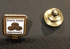 STATE FARM INSURANCE 15YEARS ANNIVERSARY PIN 10K EBM CTO picture
