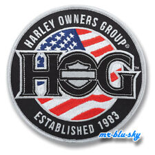 H.O.G. Flag Patch ~ Harley Davidson Owners Group picture
